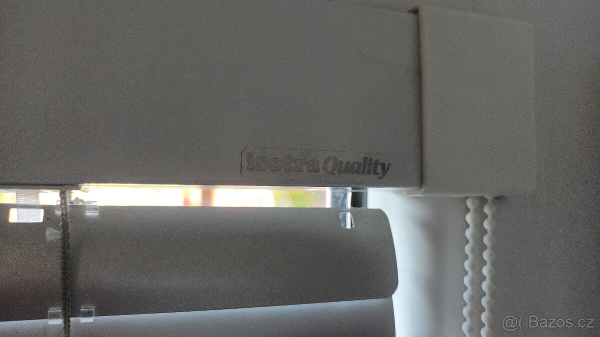 Vnitřní žaluzie 2ks - lesklá stříbrná lamela - 2