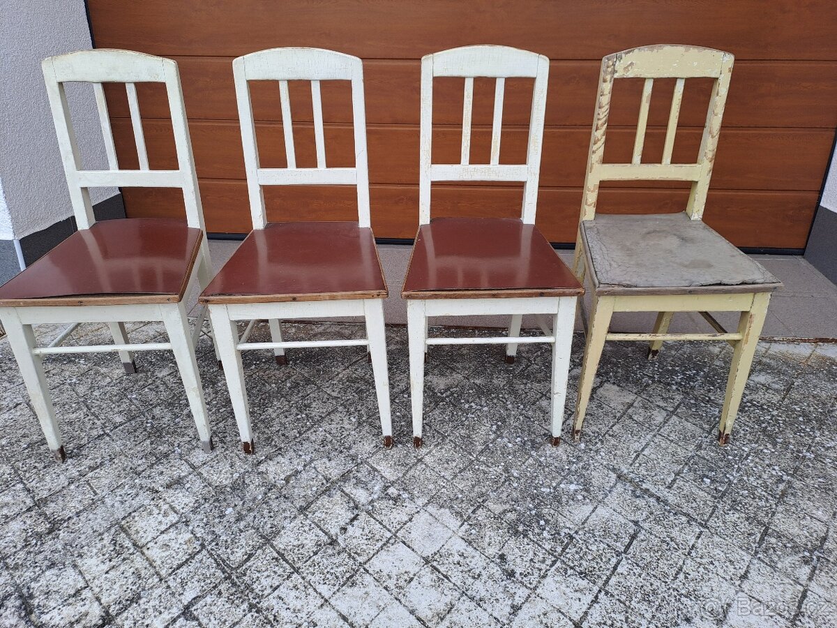 4 x selská židle na chalupu - 2