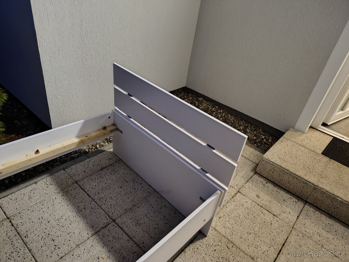 Bílá postel 200x90 - 2