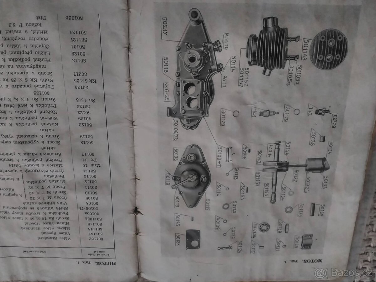 ČZ 175 Standard - katalog ND 1938 - 2