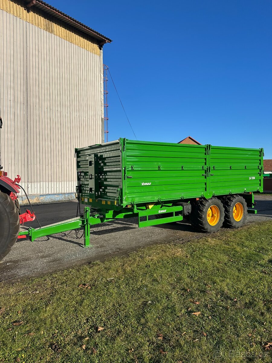 Traktorový návěs - přívěs - vlek - sklápěč 14t - 2
