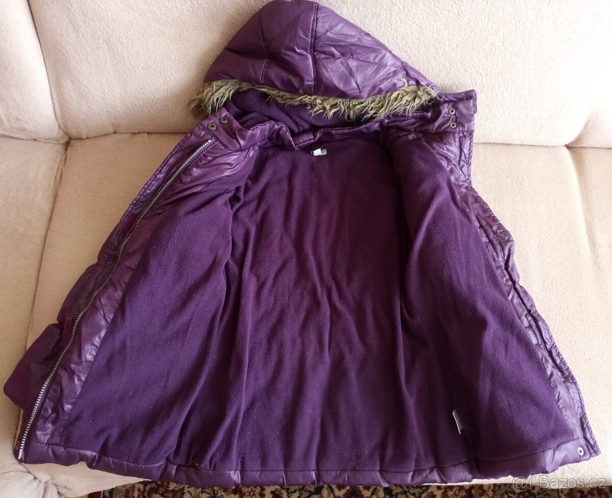 Dívčí zimní bunda vel. 146-152 - 2