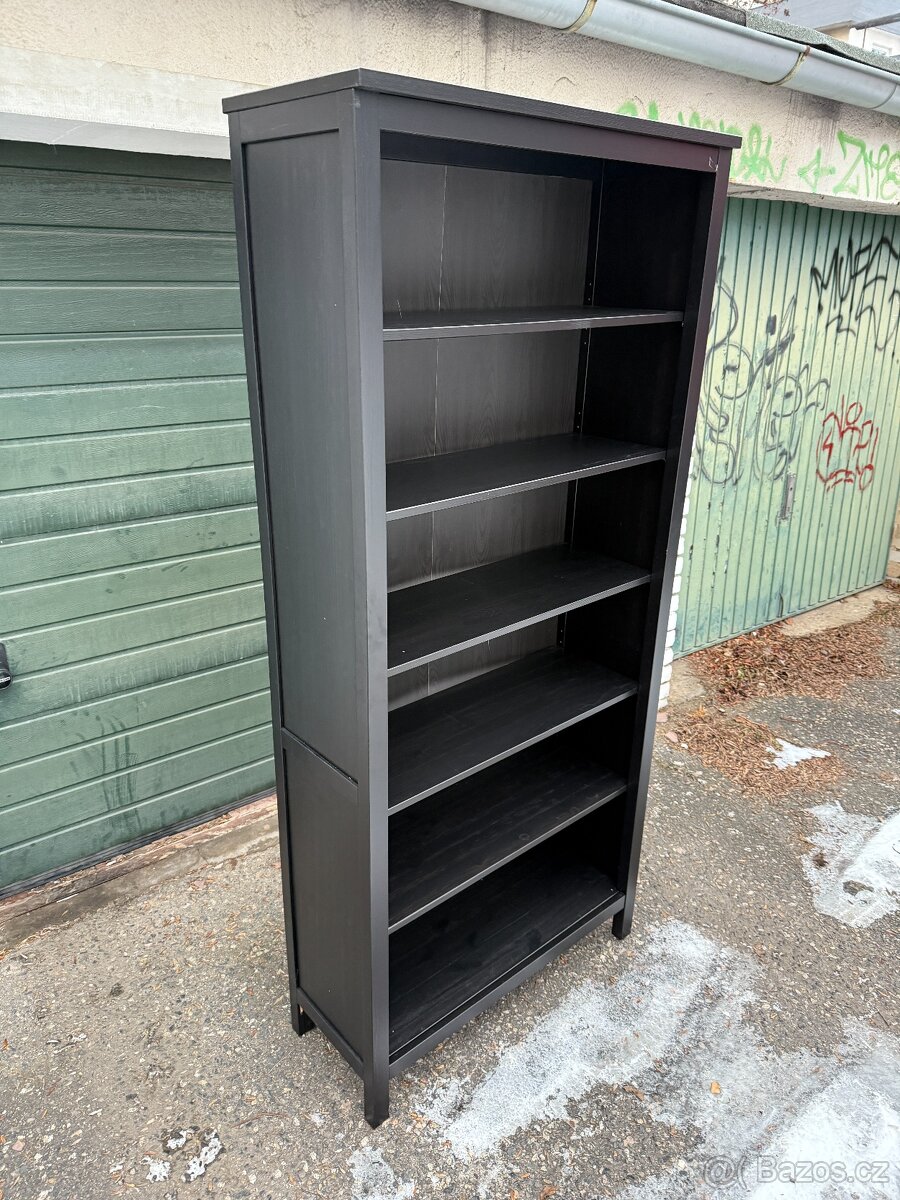 Knihovna IKEA Hemnes - černohnědá - 2