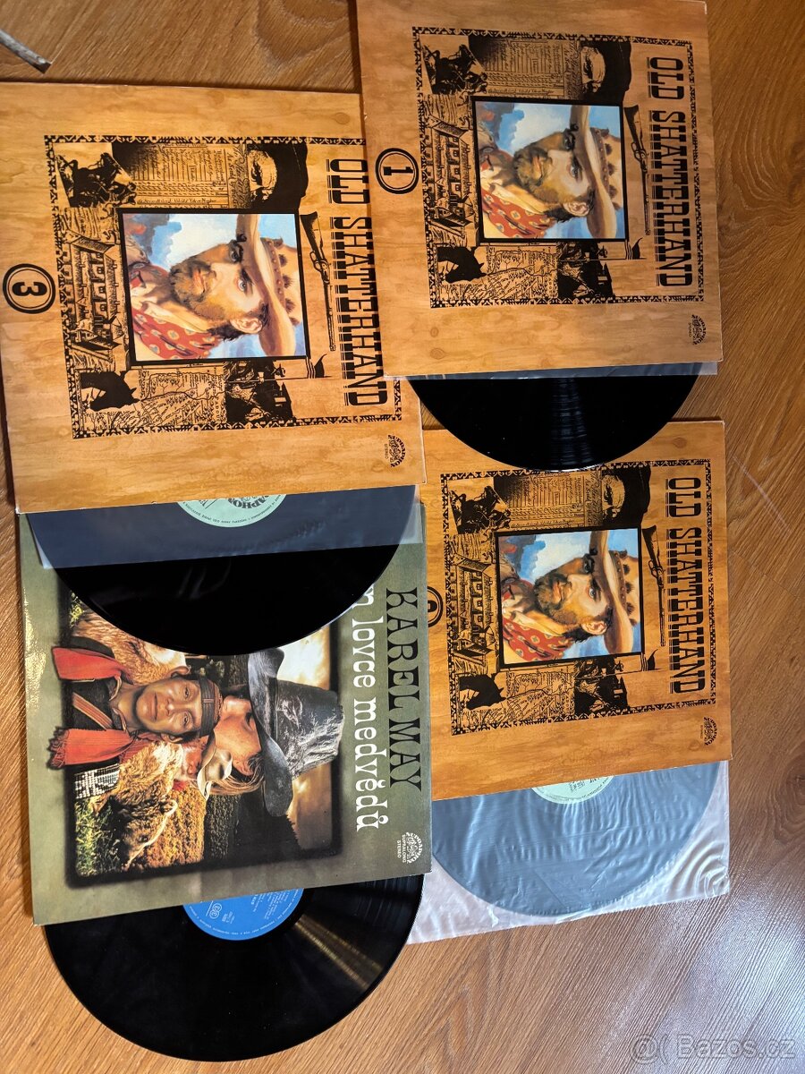 Sada LP Old Shatterhand +Syn lovce medvědů - 2