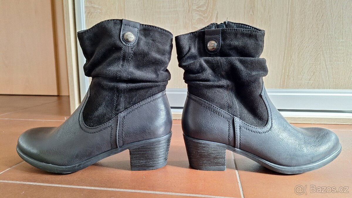 Dámské černé zimní boty Clara Barson - 2