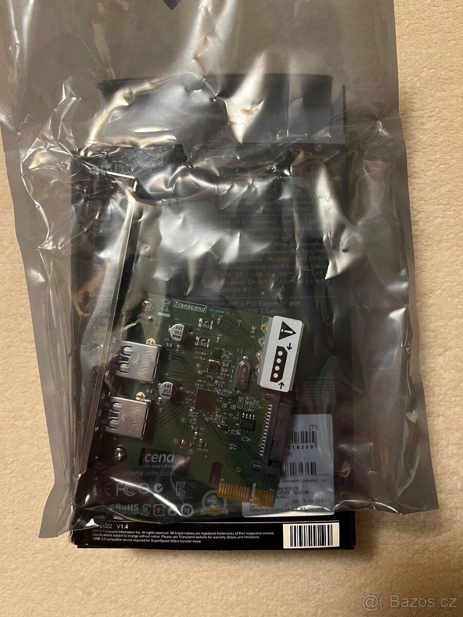 Transcend USB 3.0 Expansion Card - 2