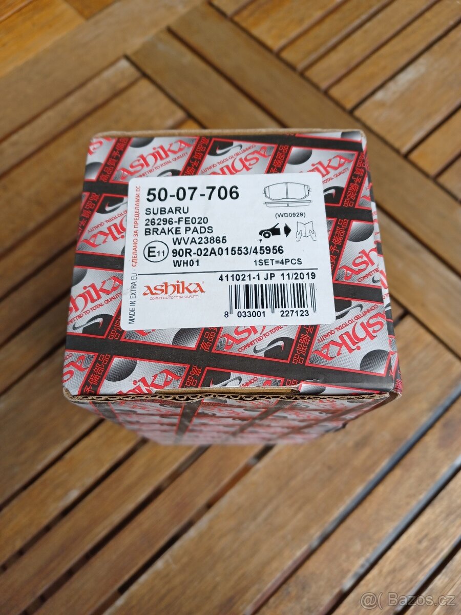 Brzdové obložení / těsnění Forester SG 2005, 92 kW - 2