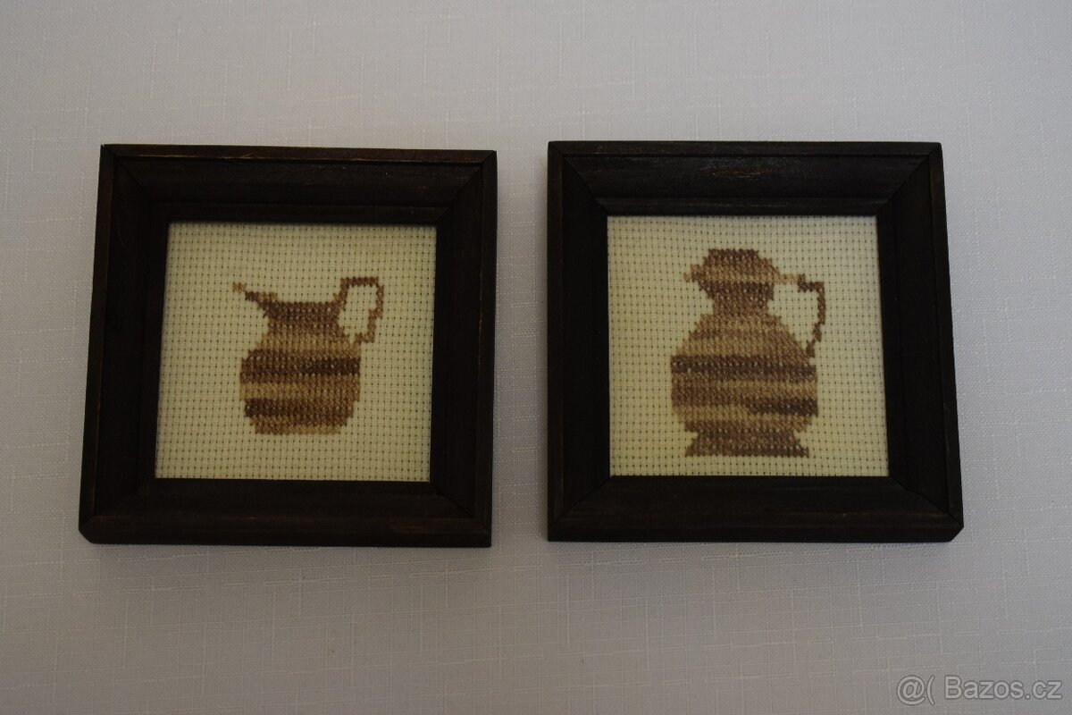 vyšívky v rámečku ,moderní obrázky - 2