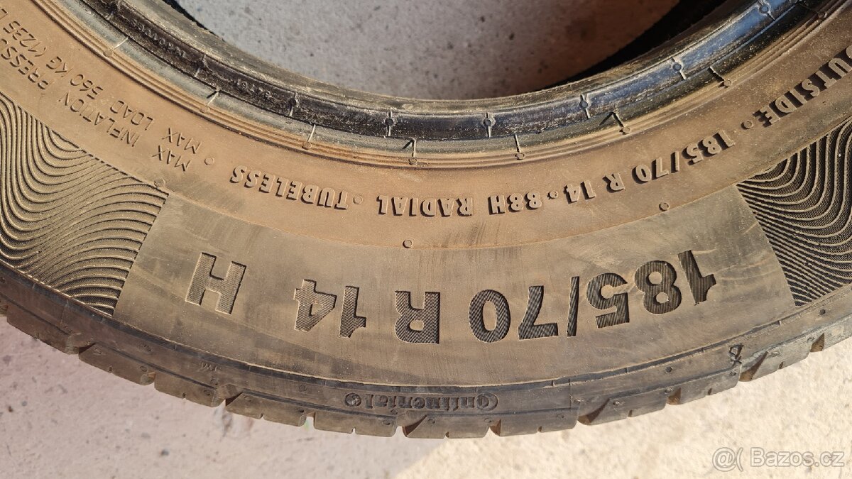 4x letní pneu 185/70 R14 - 2