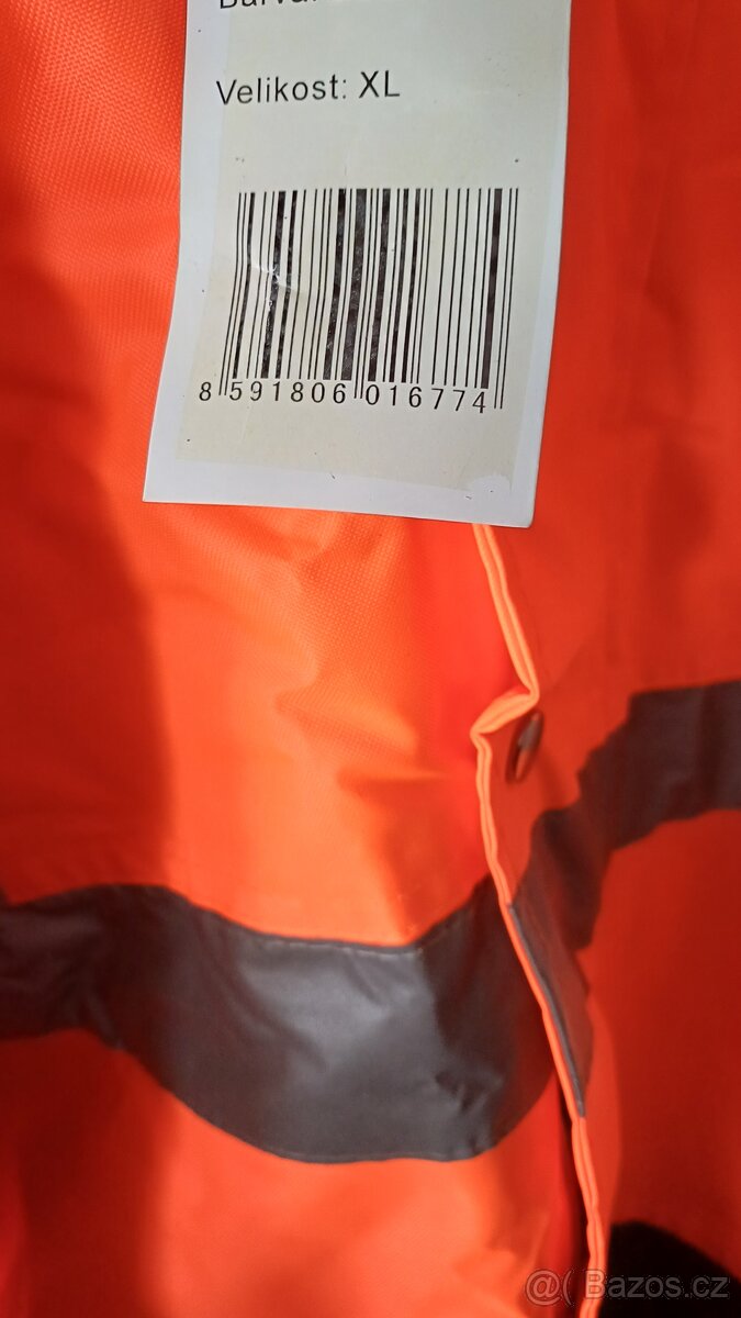 Reflexní pracovní bunda xl nová - 2