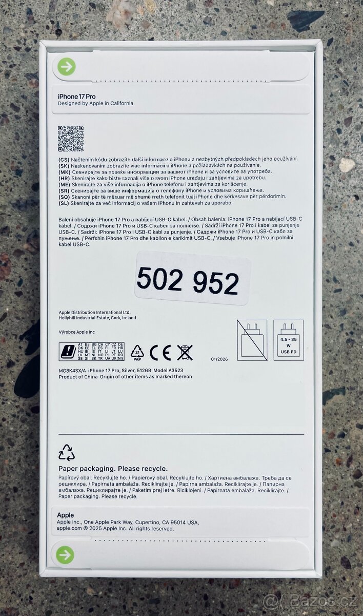 iPhone 17 Pro 512 GB (stříbrný) - 2