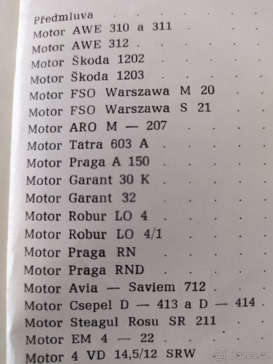 AUTOMOBILOVÉ MOTORY, 1972 - 2