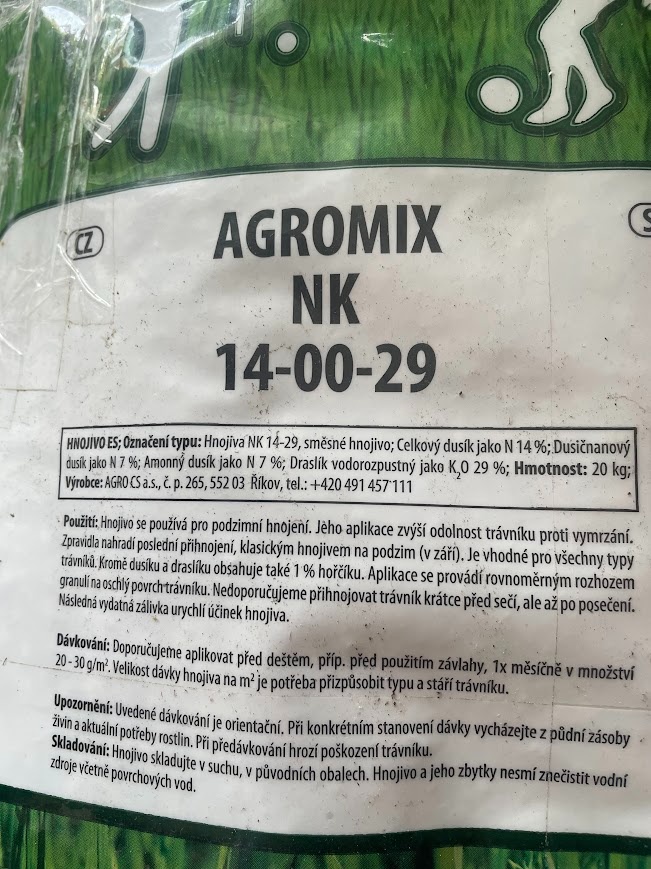 Trávníkové profi hnojivo - 2