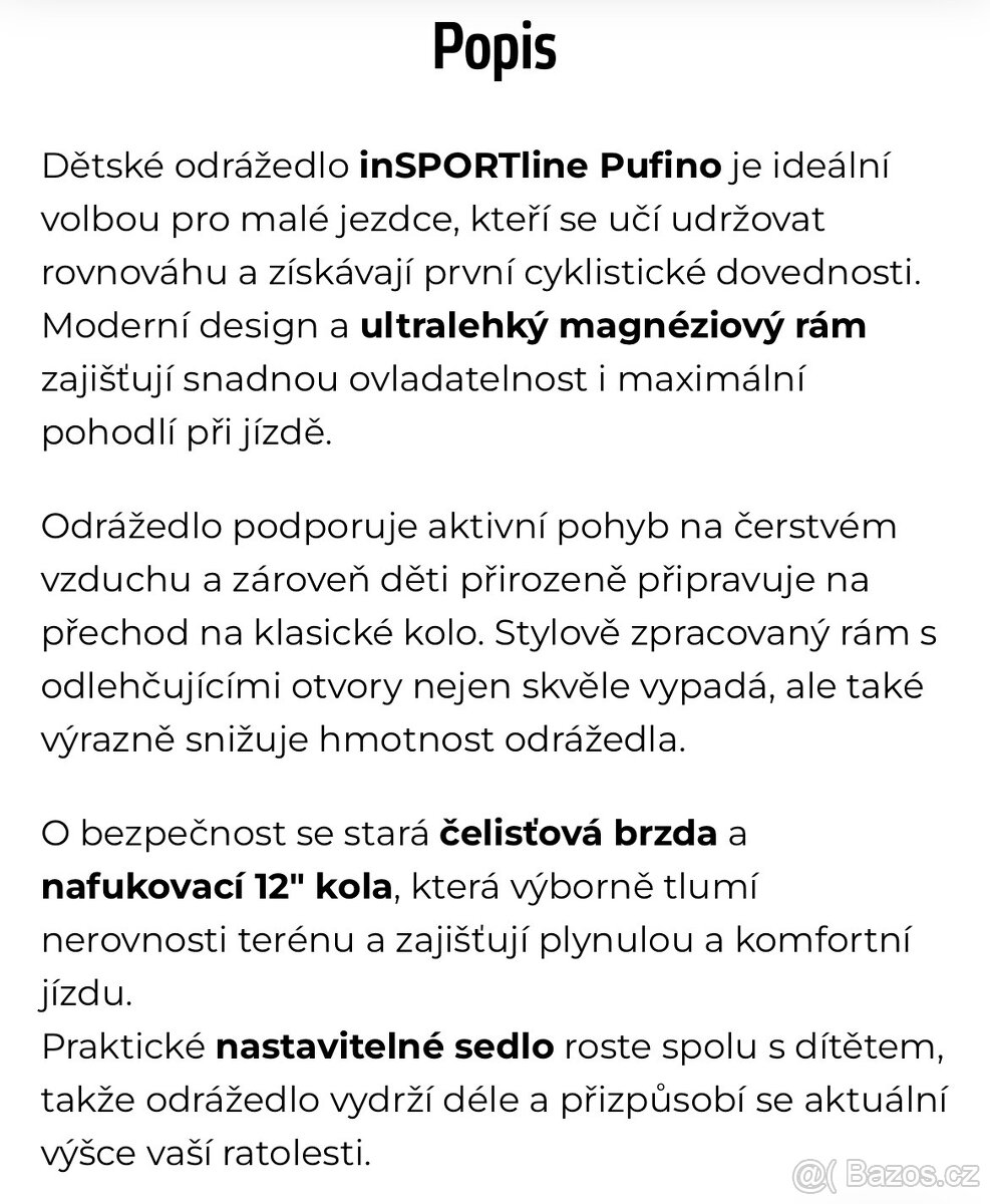 Prodám dětské odrážedlo - 2