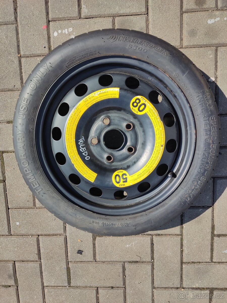 REZERVA VW 5X112 125/70 R16 - 2