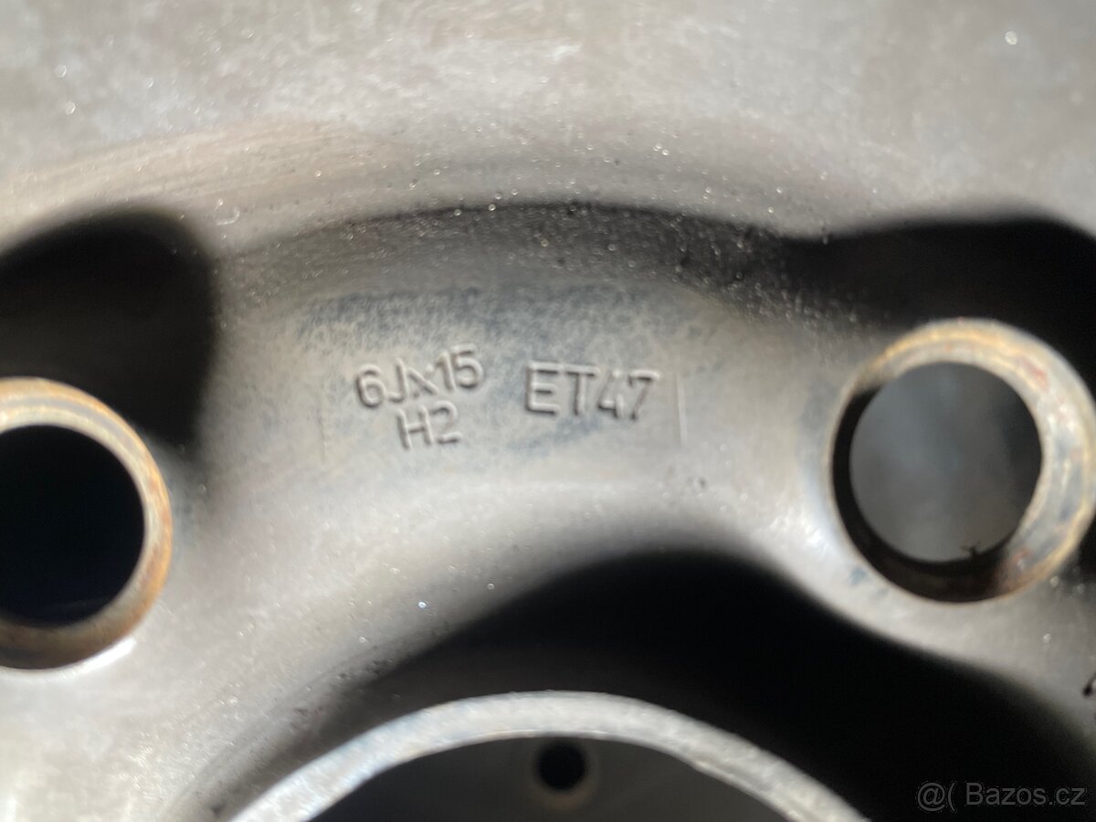 Prodám 4ks plech disk VW Škoda 6x15 - 2
