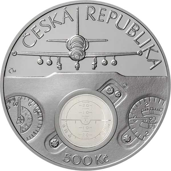 Pamětní stříbrná mince ČNB 2025 Aero L-39 Albatross BK - 2