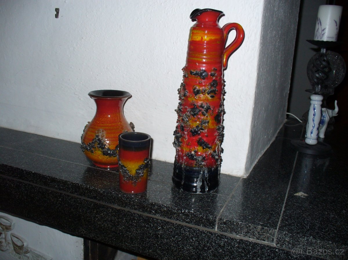 Keramický džbán, vázy. - 2