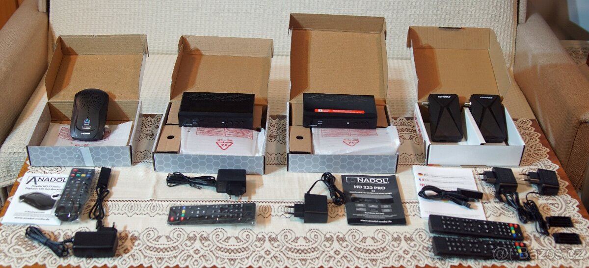 Satelitní přijímač - 5 kusů, cena za vše dohromady - 2