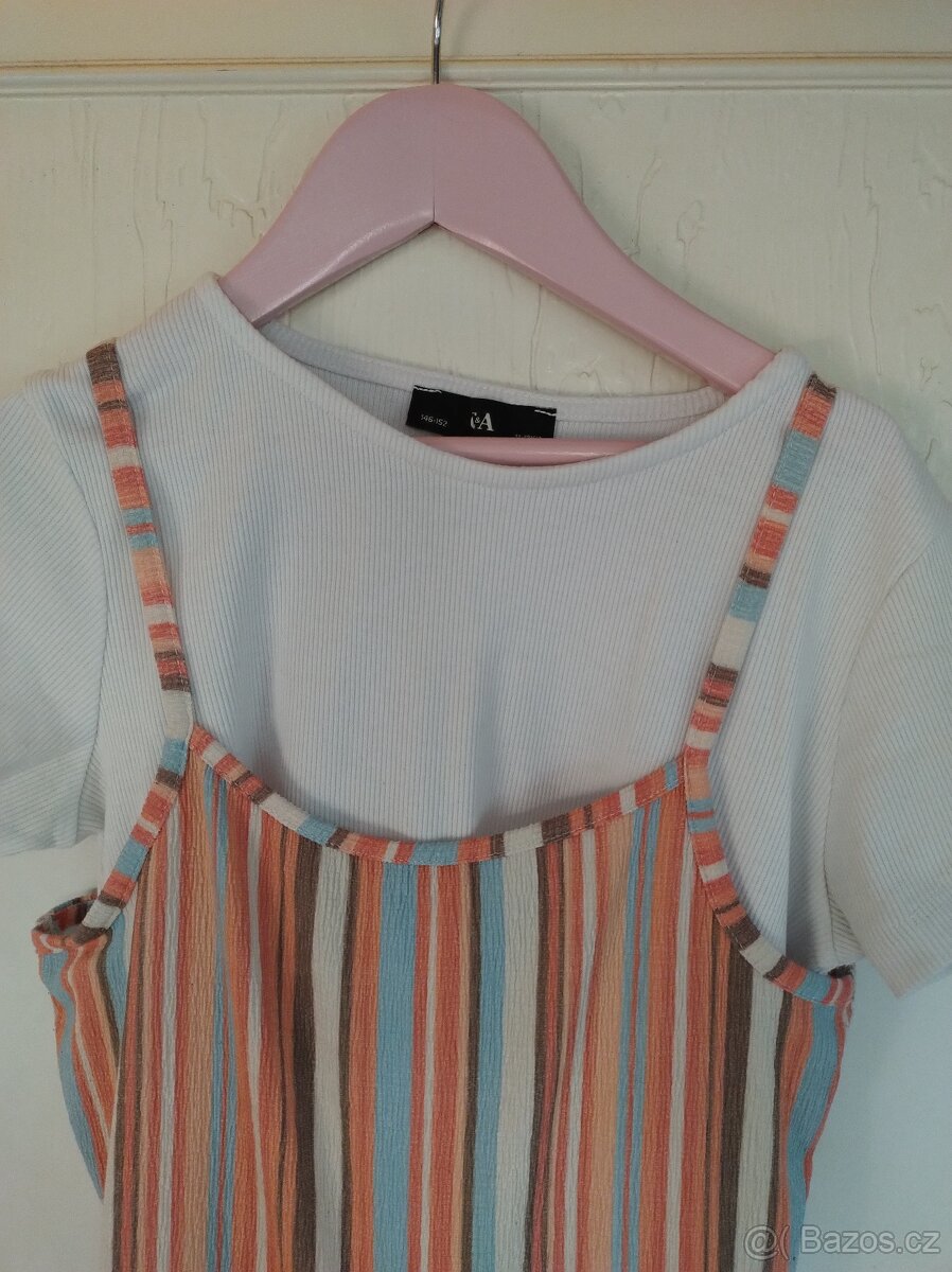 Letní kalhoty s tričkem vel.146/152 z C&A - 2