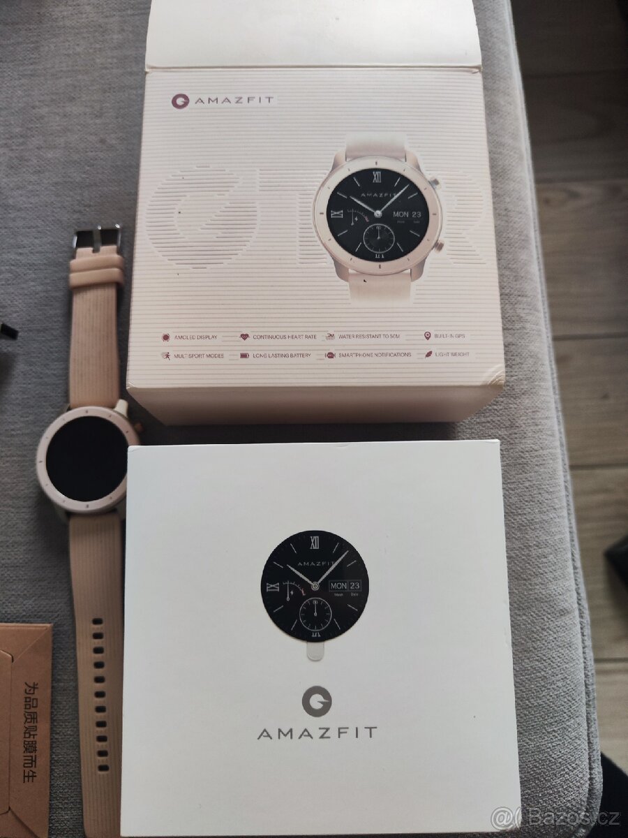 Chytré hodinky Amazfit GTR 42MM růžové - 2