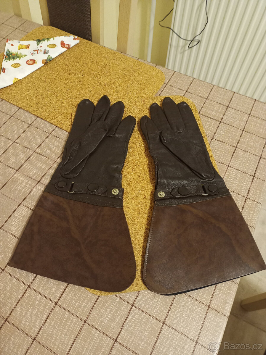 Retro rukavice kožené - 2