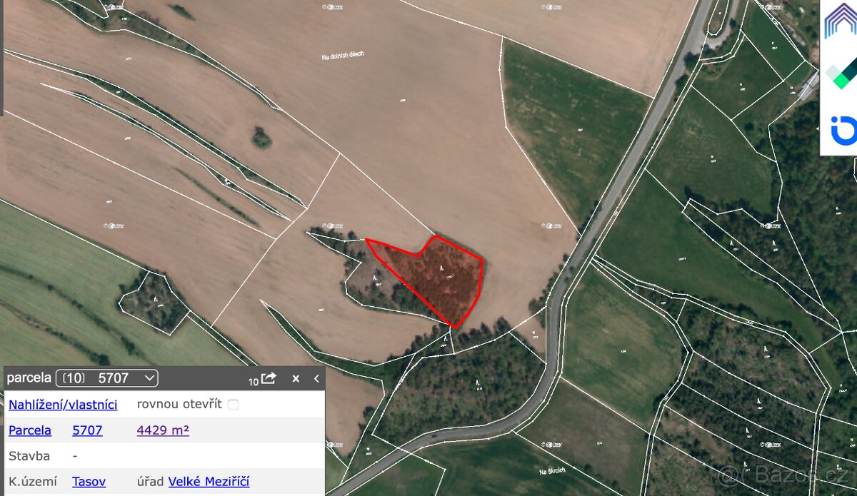 Prodej lesů v k.ú. Tasov - 2