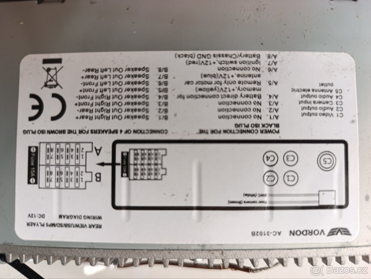 Prodám BT autorádio Vordon - 2