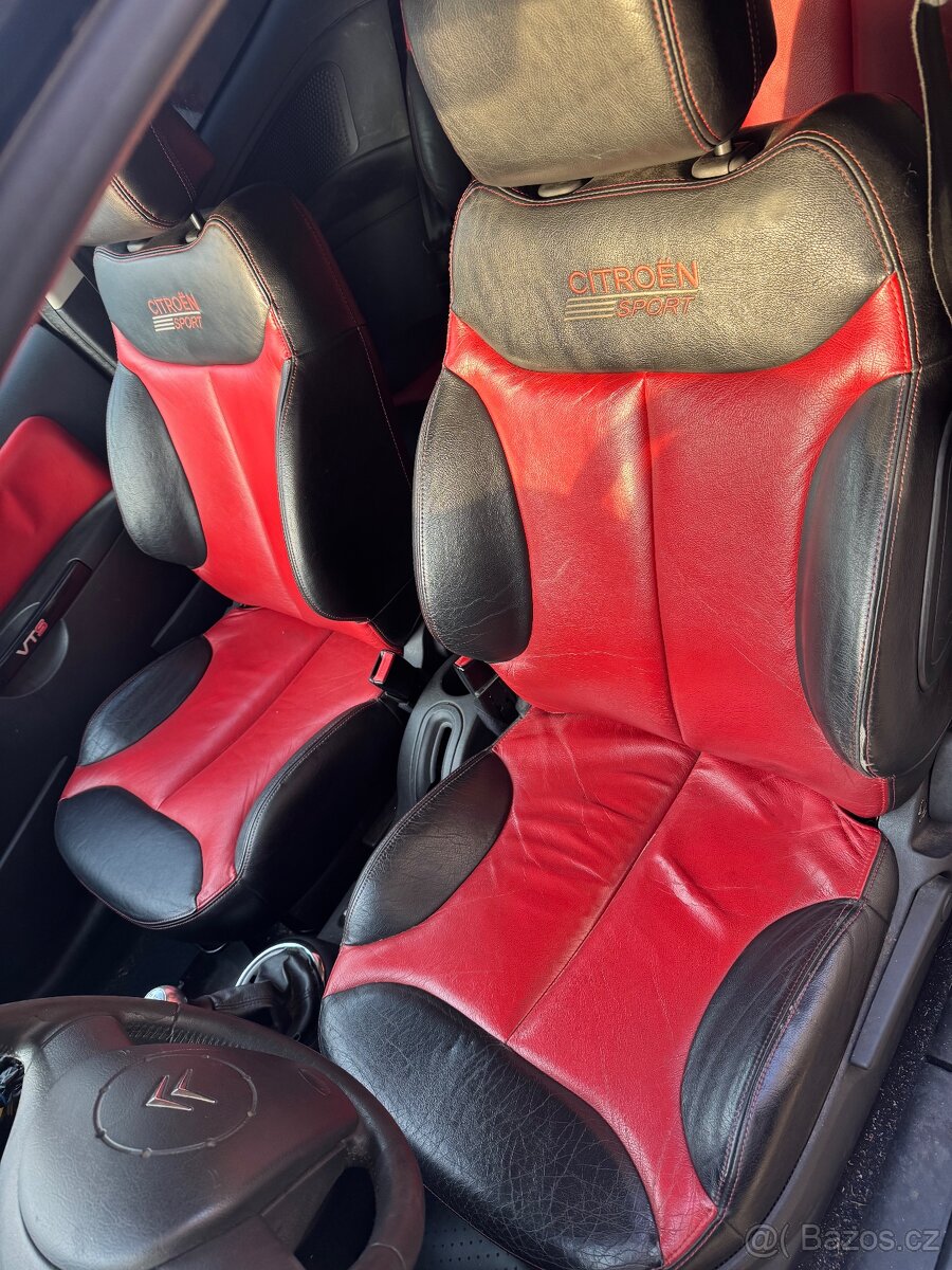 Kožené sedáky Citroen sport c2 VTS - 2