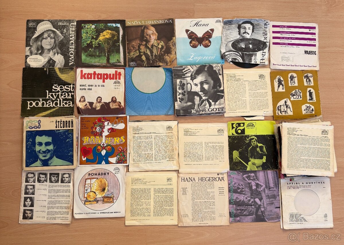 SP - single play gramofonové desky různé druhy - 2