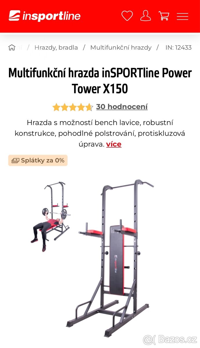 Hrazda s bench lavicí - 2