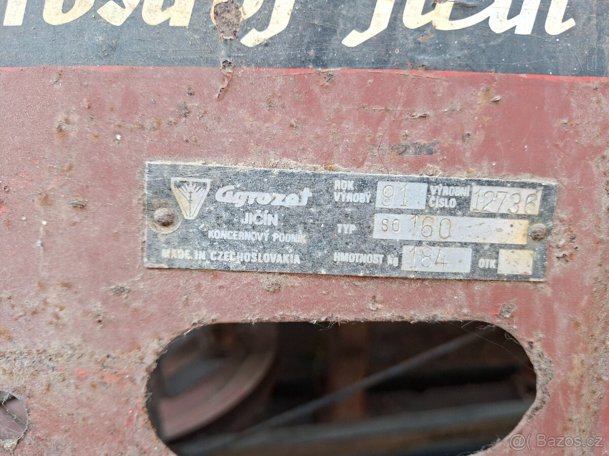 Lištová sekačka - Obraceč sena Agrostroj Jičín - 2