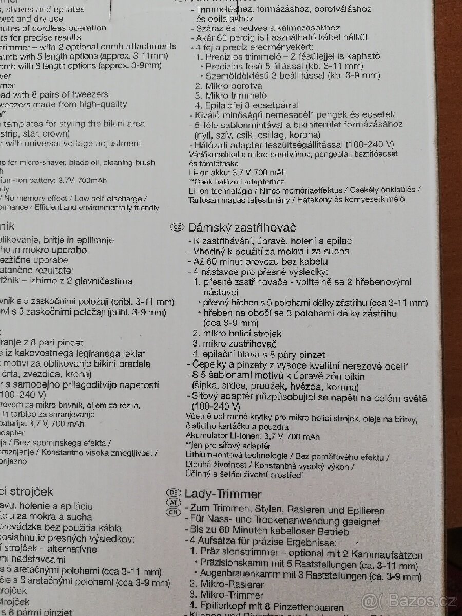 Dámský holící strojek - 2