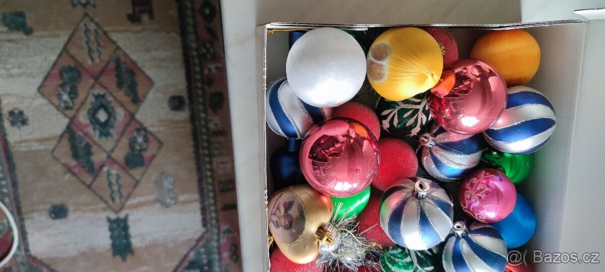 Vánoční retro ozdoby -koule - 2