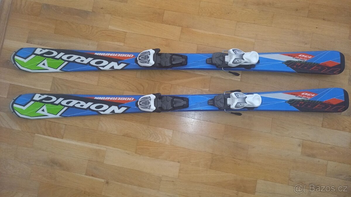 Dětské lyže 130cm, lyžáky 245 - 2