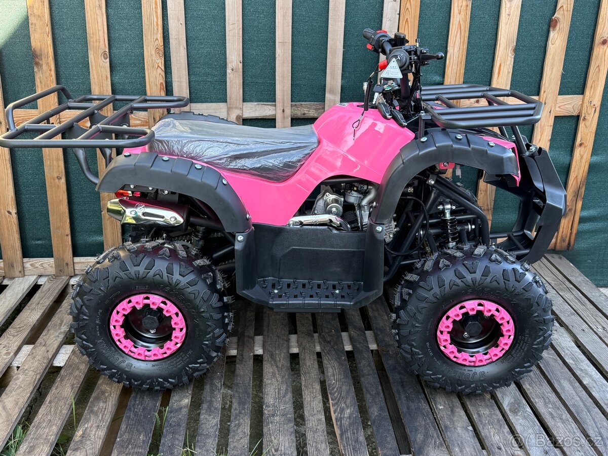 ATV 125ccm4T kola 7” růžová A055 - 2