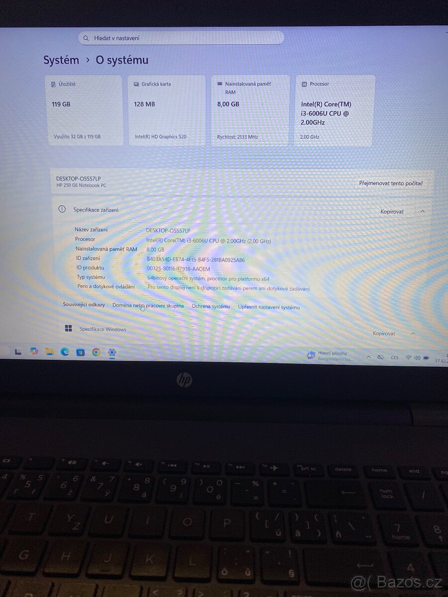 HP 250 G6 | 8 GB RAM | SSD | Windows 11 | PŘIPRAVEN K POUŽIT - 2