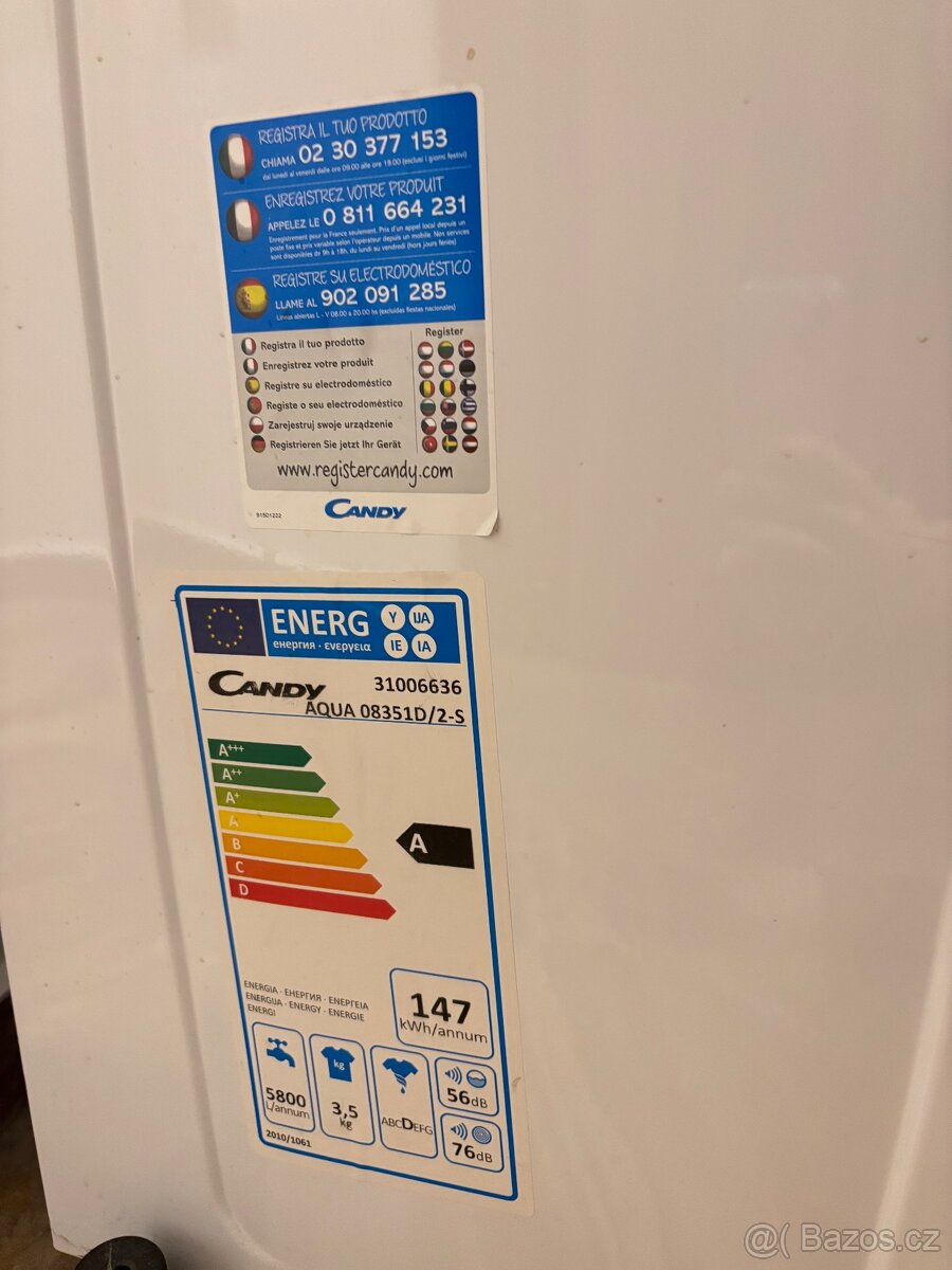 Malá pračka Candy - 3,5 kg - 2