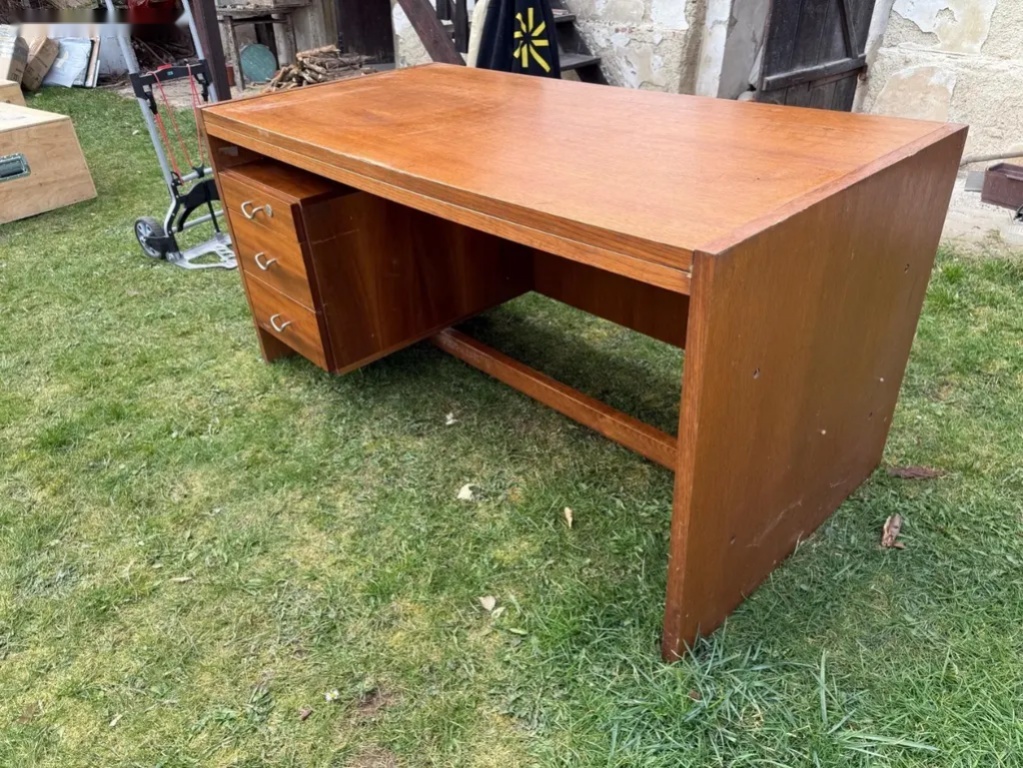 Stylový dřevěný psací stůl se šuplíky 150×75 cm - 2