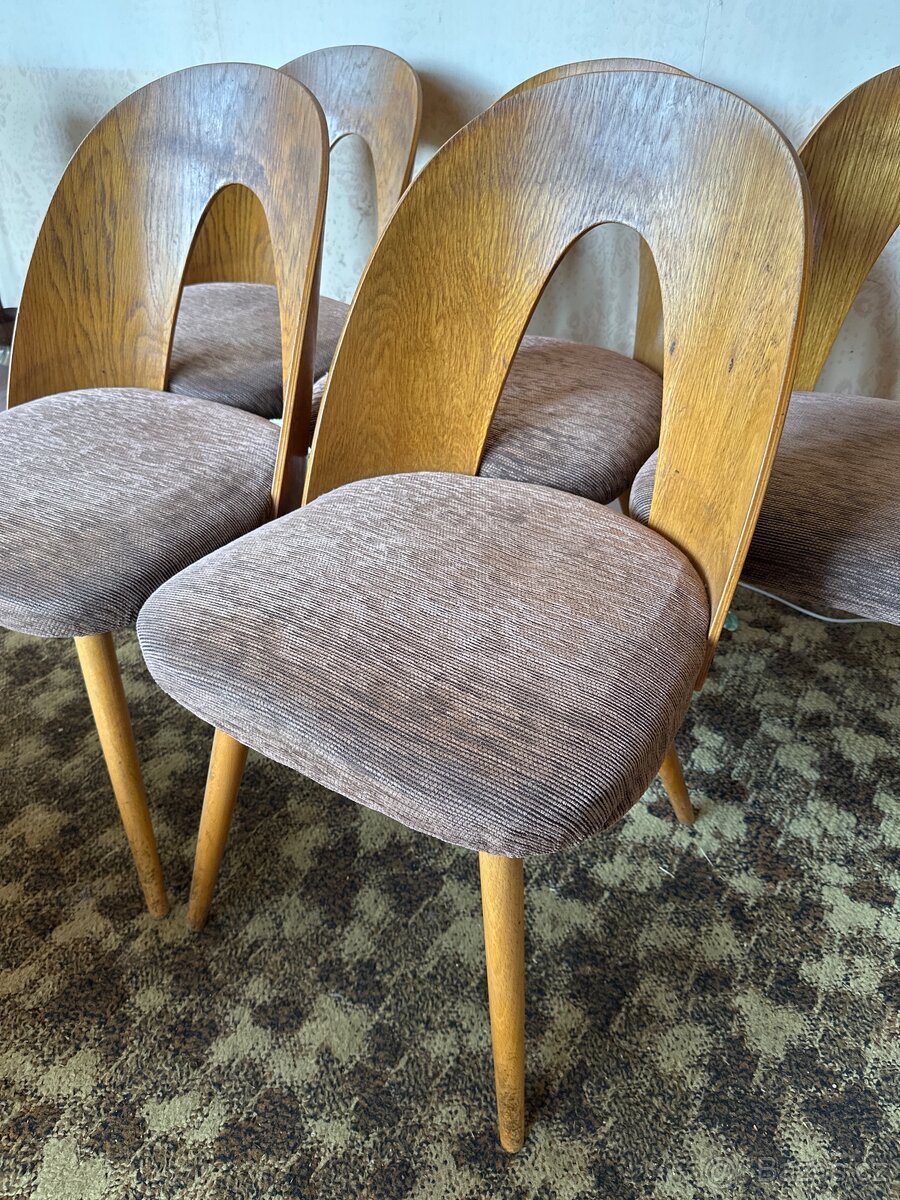 Židle Antonín Šuman 5ks k renovaci - 2