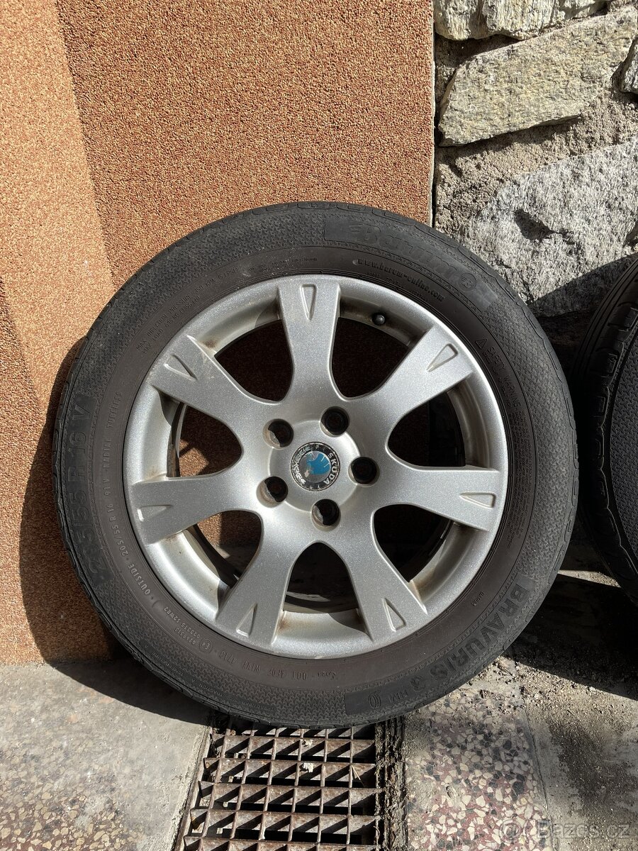 Originál ALU kola Škoda Octavia 2 205/55/16 5x112 r16 - 2