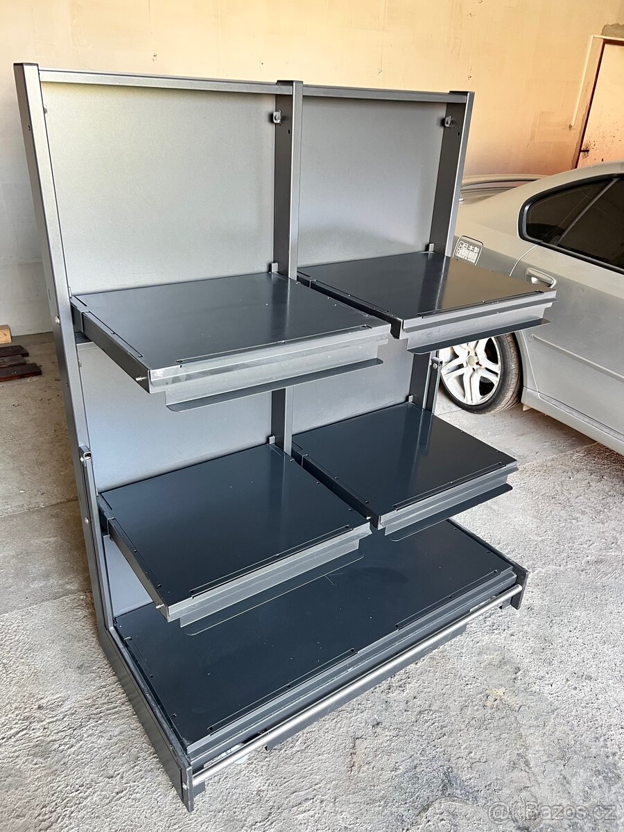 Zakázkové regály – 300 kg nosnost, téměř nové - 2