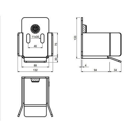 Prodám spodní dorazy S – pro samonosné brány (5 ks, výhodně) - 2