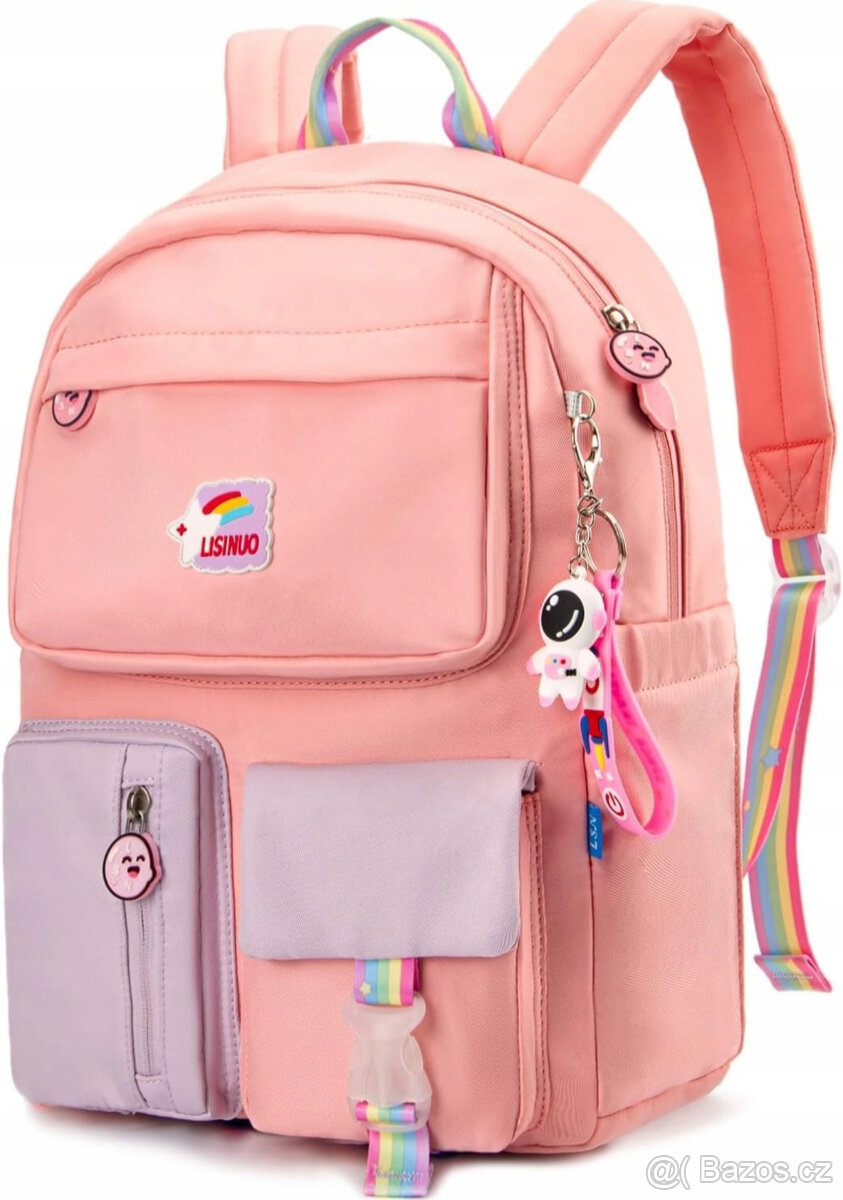 Nový školní batoh (růžová nebo fialová) - 2