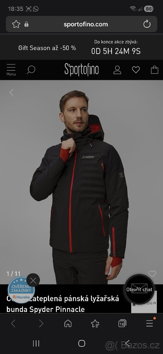 NOVÁ lyžařská bunda SPYDER PINNACLE a kalhoty SPYDER BORMIO - 2