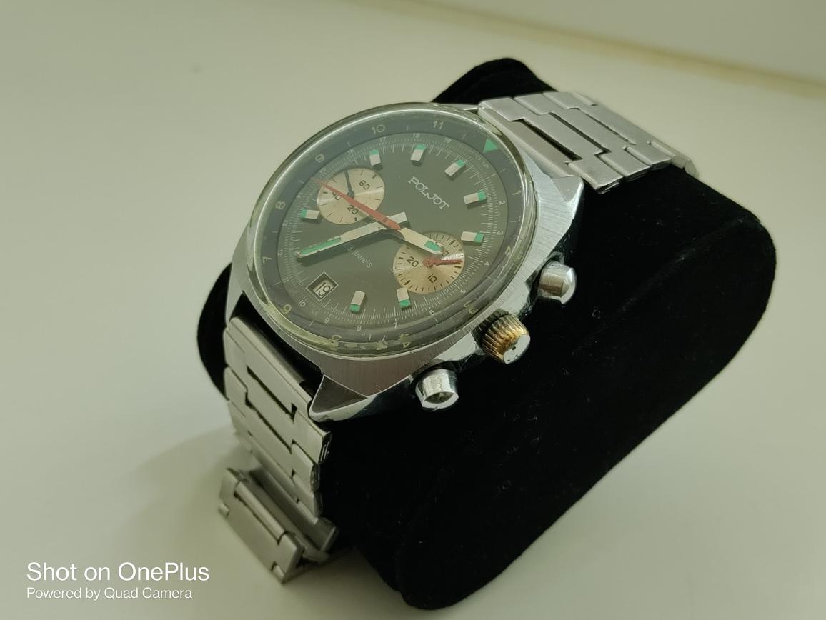 Letecké hodinky Poljot chronograf kalibr 3133 tzv.Remkovky - 2