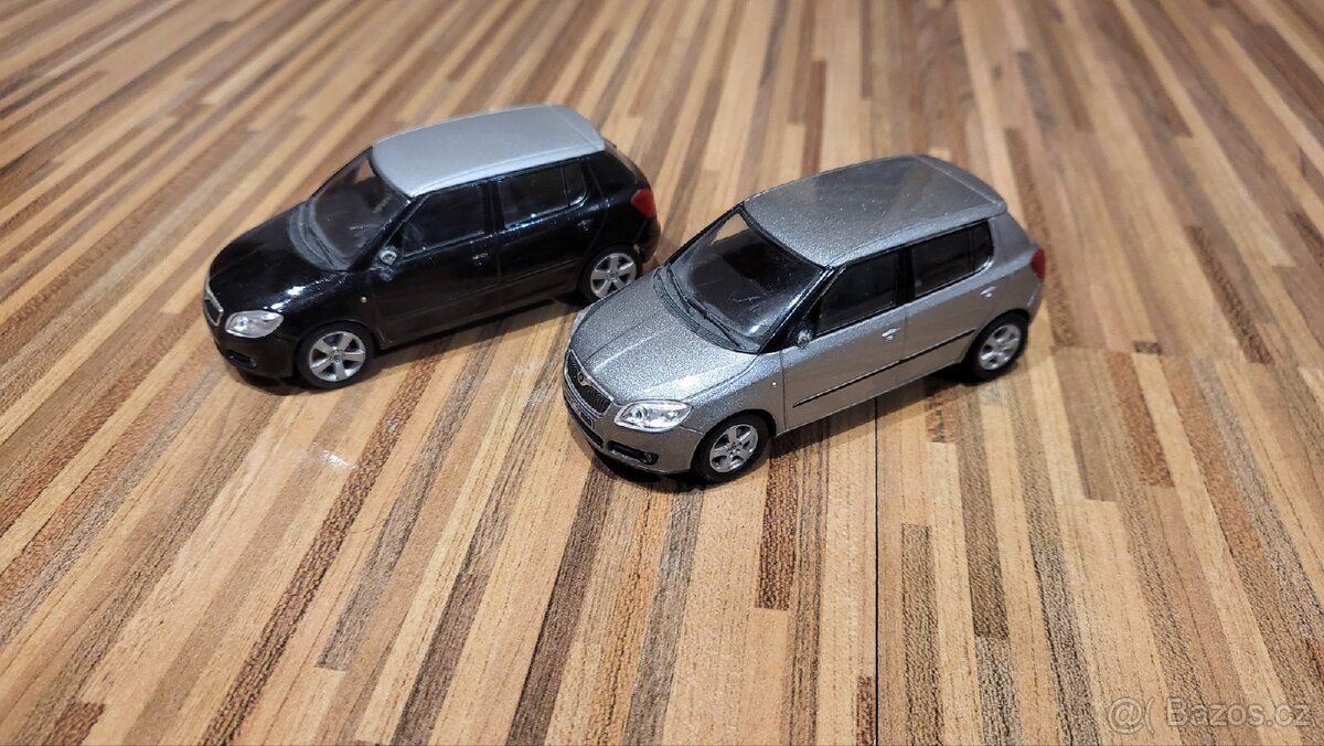 2x Škoda fabia 2 abrex 1:43 - 2