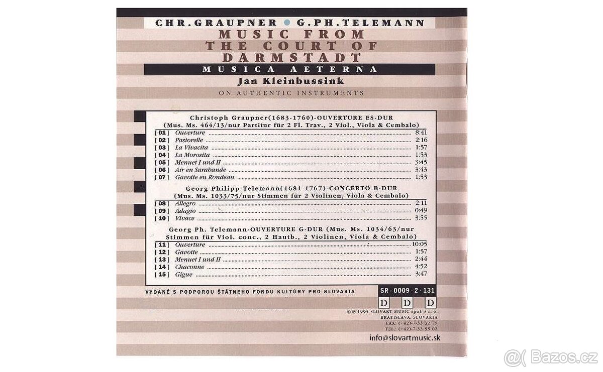 CD Telemann, Graupner - 2