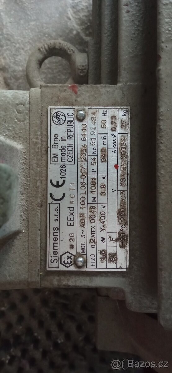 Elektromotor 1.5 kW 940 to (Eexe) - 2