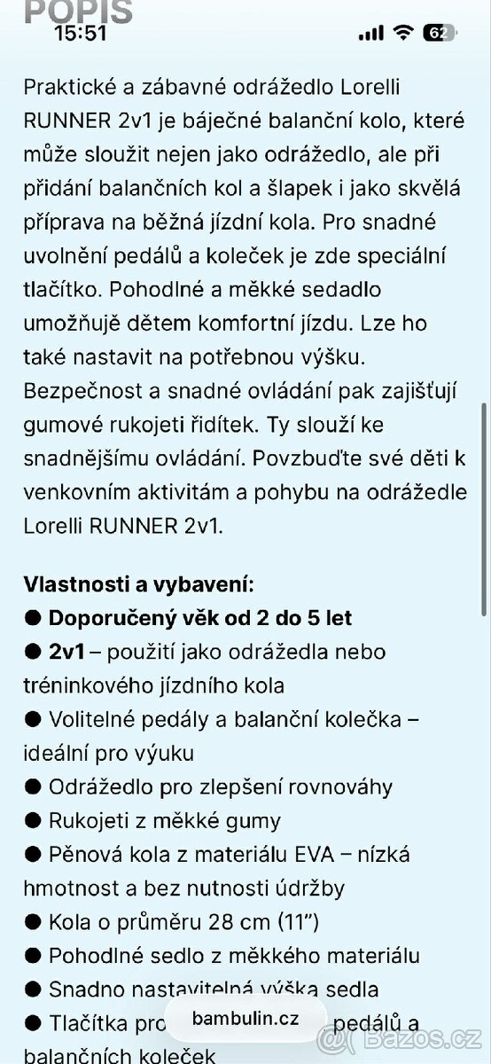 Prodam runner odrazedlo 2v1 - 2